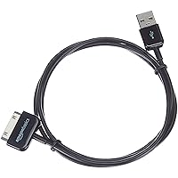 Amazon Basics Apple Certified 30-Pin to USB-A Charging Cable for Apple iPhone 4, iPod, iPad 3rd Generation, 3.2 Foot, Black