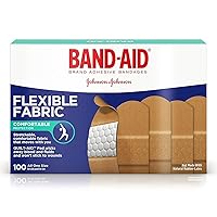 BAND-AID® Brand Flexible Fabric Bandages Assorted, 100 Count