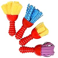 READY 2 LEARN Textured Art Tools - Set of 4 - Jumbo Paint Brushes for Toddlers and Kids - Set 2 - DIY Patterns and Effects, Plastic, Multicolor