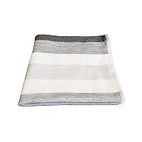 IPPINKA Senshu Japanese Towel, Ultra Soft, Quick-Drying, Two-Tone Stripes, Grey (Wash/Face Towel)