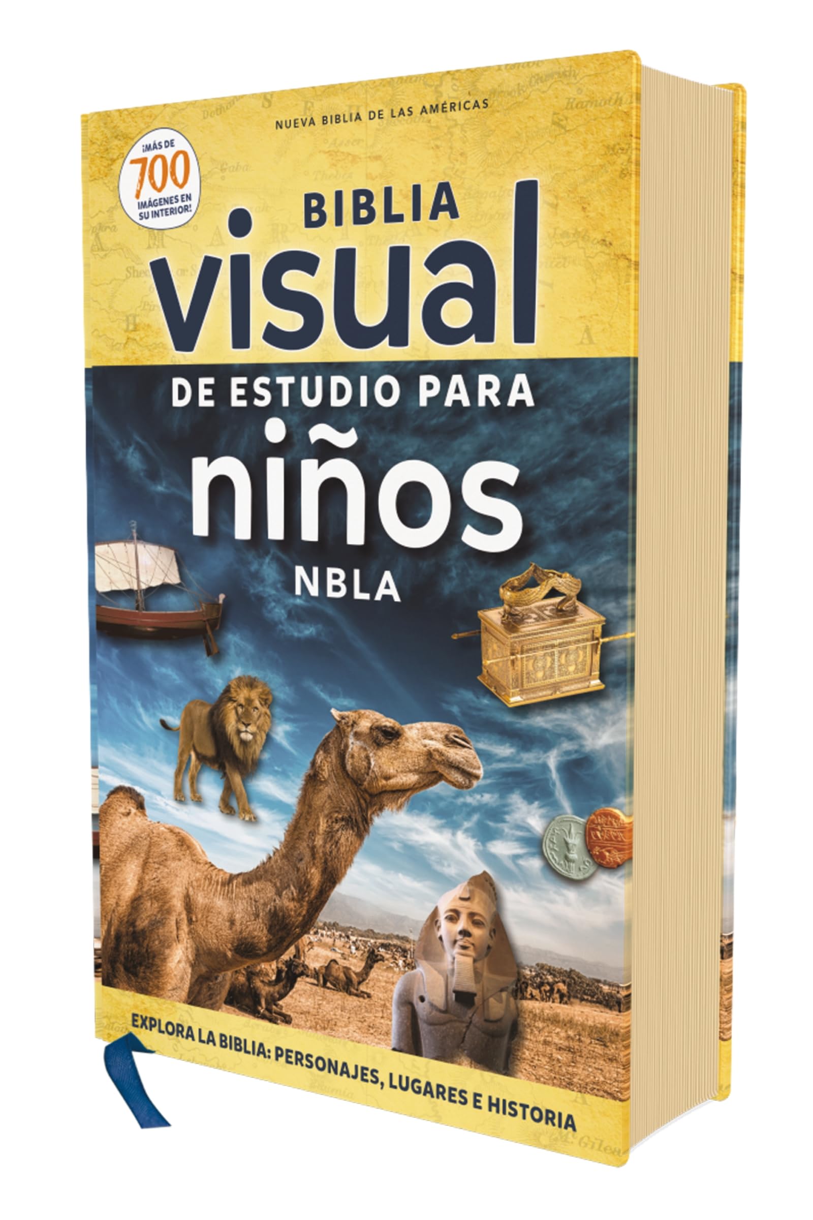NBLA, Biblia visual de estudio para niños, Tapa Dura: Explora la Biblia: personajes, lugares e historia (Spanish Edition)