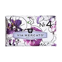 Italian Soap Bar (200 g), No. 4 - Violets, Magnolia & Amber