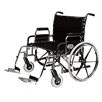 Graham-Field 5PX10630 Everest & Jennings Paramount XD Bariatric Wheelchair, 650 lb. Weight Capacity, 26