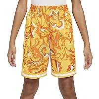 Nike Dri-FIT DNA Big Kids' (Boys') Basketball Shorts (University Gold/Safety Orange/White, FN8322-739) Size Small