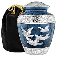 Trupoint Memorials Cremation Urns, Handcrafted Large Burial Urns for Ashes Adult Male - Urns for Human Ashes Adult Female, Funeral Decorative Urns - Up to 200 LBS