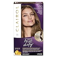 Clairol Age Defy Permanent Hair Dye, 6G Light Golden Brown Hair Color, 1 Count