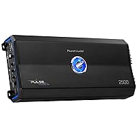Planet Audio PL2500.1M Monoblock Car Amplifier - 2500 Watts, 2/4 Ohm Stable, Class A/B, MOSFET Power Supply, Great for Subwoofers