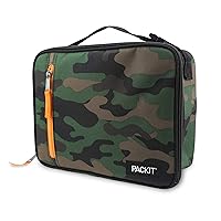 PackIt Freezable Classic Lunch Box, Camo, Built with EcoFreeze Technology, Collapsible, Reusable, Zip Closure With Zip Front Pocket and Buckle Handle, Perfect for Lunches