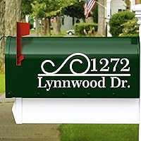 Personalized Mailbox Decal - Reflective Customized Numbers Sticker - Number Stickers Outdoor House - Custom Address Decals - Waterproof Outside Letters for Mailboxes