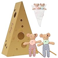 LEVLOVS Mouse in a Matchbox Toy Baby Registry Gift (Twins Baby Mice)