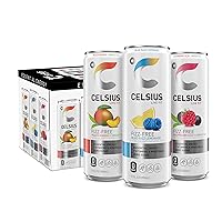 Fizz Free Variety Pack, Functional Essential Energy Drink 12 Fl Oz (Pack of 12)