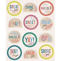 Carson Dellosa True to You 72 Motivational Stickers, 6 Sticker Sheets of Classroom Stickers with Inspirational Quotes, Reward Stickers for Kids, Daily Planner, and Classroom Decor