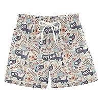Christmas Night Stars Blue Boy Swimming Trunks Elastic Kids Swimsuits Quick Dry Father Son Matching 2T