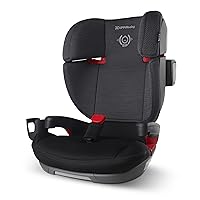 UPPAbaby Alta High Back Booster Seat / Seven-Position, Active Support Headrest / SecureFit Integrated Belt Guide + Positioner / Removable Cup Holder Included / Jake (Black Mélange)