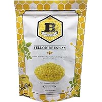 Yellow Beeswax Pellets (1 lb) | 100% Pure, Cosmetic Grade, Triple-Filtered Beeswax for DIY Skin Care, Lip Balm, Lotion, and Candle Making