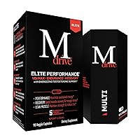 Mdrive Elite Multi - Natural Energy, Strength, Stress Relief, Lean Muscle, Immune Health Support from Zinc, Selenium, Manganese & Vitamin D, Enzymes for Digestive Support