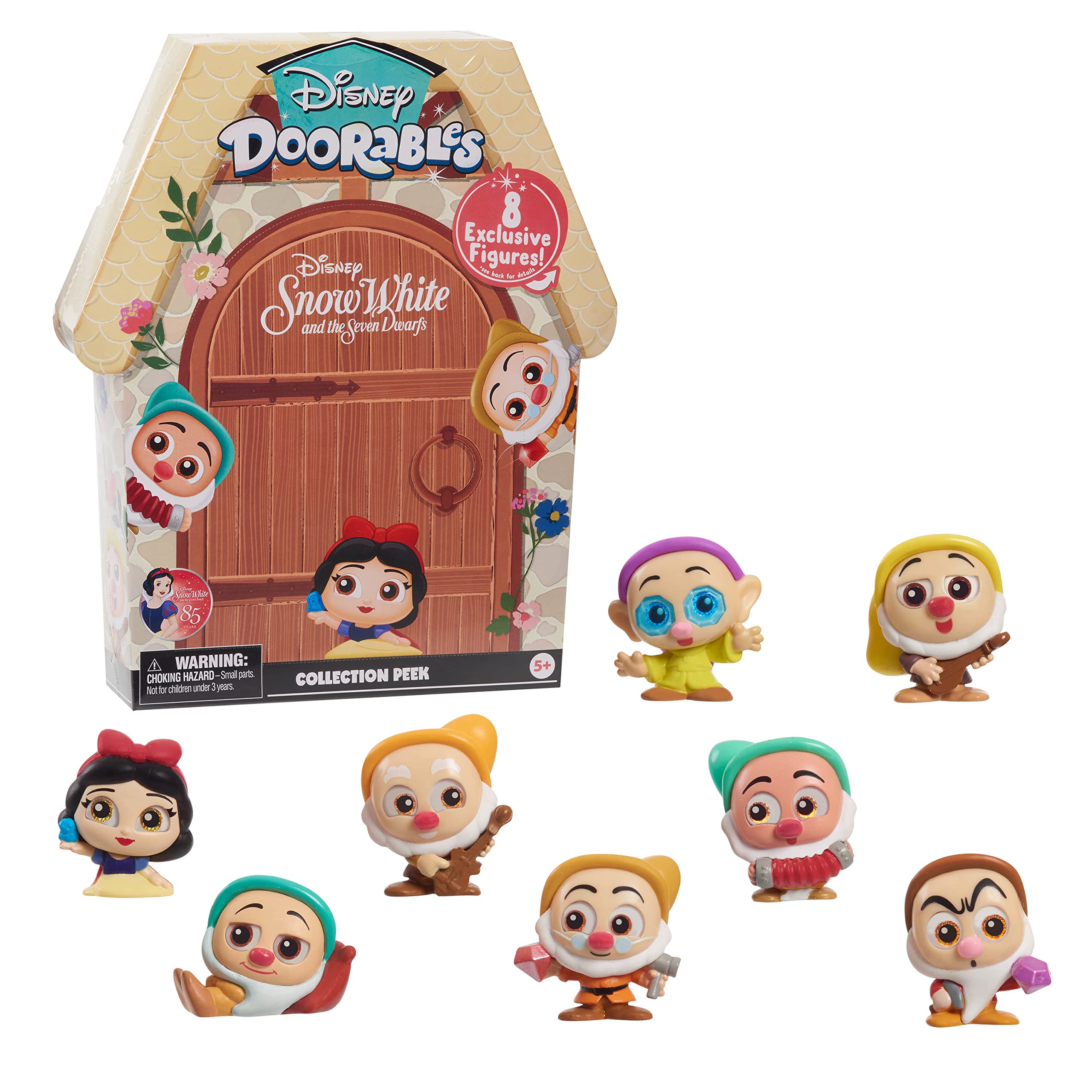 Disney Doorables Snow White Collection Peek, Officially Licensed Kids Toys for Ages 5 Up, Gifts and Presents by Just Play