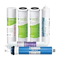 Systems FILTER-MAX-ESPH 75 GPD Complete Replacement Filter Set for ESSENCE Series Alkaline Reverse Osmosis Water Filter System