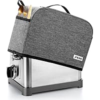 2 Slice Toaster Cover with Pockets, Appliance Cover Toaster Dust And Fingerprint Protection/Machine Washable/Toaster Machine Cover Can Hold Jam Spreader Knife & Toaster Tongs