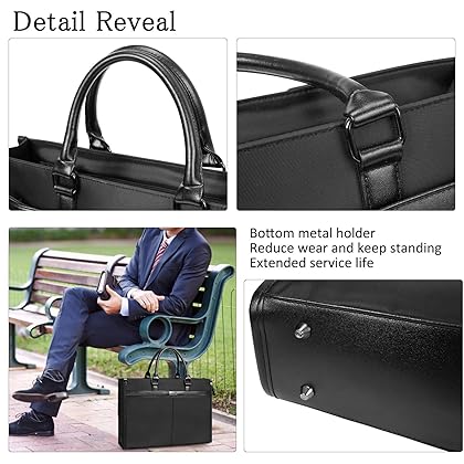 Lokass Mens Messenger Bag Business Briefcase Water-resistant Handbag for Men