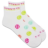 K. Bell Women's Fun Tennis Sport Ankle Socks-1 Pairs-Cool & Cute Novelty Gifts