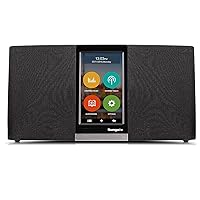 3rd Gen. Wi-Fi Internet Radio with Easy Operation Touch Screen, Access Apps to Stream Music or Listen to Thousands of Internet Radio Stations, Frees up Your Smartphone, Black