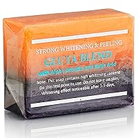 Premium Maximum Lightening and Peeling Soap with Glutathione, Arbutin, and Kojic acid, Rejuvenates and Clears Skin - 65 Gram Bar