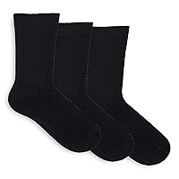 HUE Women's Solid Femme Top Sock 3 Pack