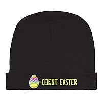 Easter Egg Baby Rib Cap | Soft Black Baby Hats | Easter Baby Hat