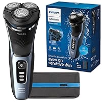 Shaver 3600, Rechargeable Wet & Dry Electric Shaver with Pop-Up Trimmer and Storage Pouch, S3243/91