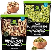 Raw Brazil Nuts + Raw Pumpkin Seeds (Bundle of 2)