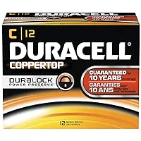 Duracell MN1400 CopperTop Alkaline-Manganese Dioxide Battery, C Size, 1.5V (Case of 72)