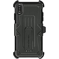 Ghostek Iron Armor iPhone Xs Max Rugged Case with Belt Clip Holster and Kickstand (Gray)