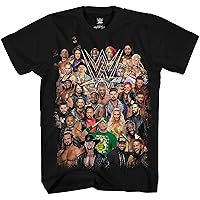 Group Shot Wrestling John Cena Big Show AJ Styles Daniel Bryan Adult Tee Graphic T-Shirt for Men Tshirt