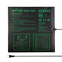 BN-LINK Durable Seedling Heat Mat Warm Hydroponic Heating Pad Waterproof 20