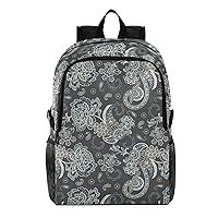 ALAZA Paisley Grey Vintage Packable Hiking Outdoor Sports Backpack