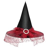 Halloween Witch Hat Vintage Wizard Cap Costume Accessories for Party Halloween Carnival Christmas Decortion