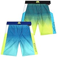Boys' Board Shorts – 2 Pack UPF 50+ Quick Dry Bathing Suit Swim Trunk (Size: 8-18)