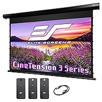 Elite Screens CineTension 2 Projector Screen, 150-inch 16:9, Indoor Electric Motorized Home Theater Automatic Front Projection Movie Office Presentations, TE150HW3| US Based Company 2-Year Warranty