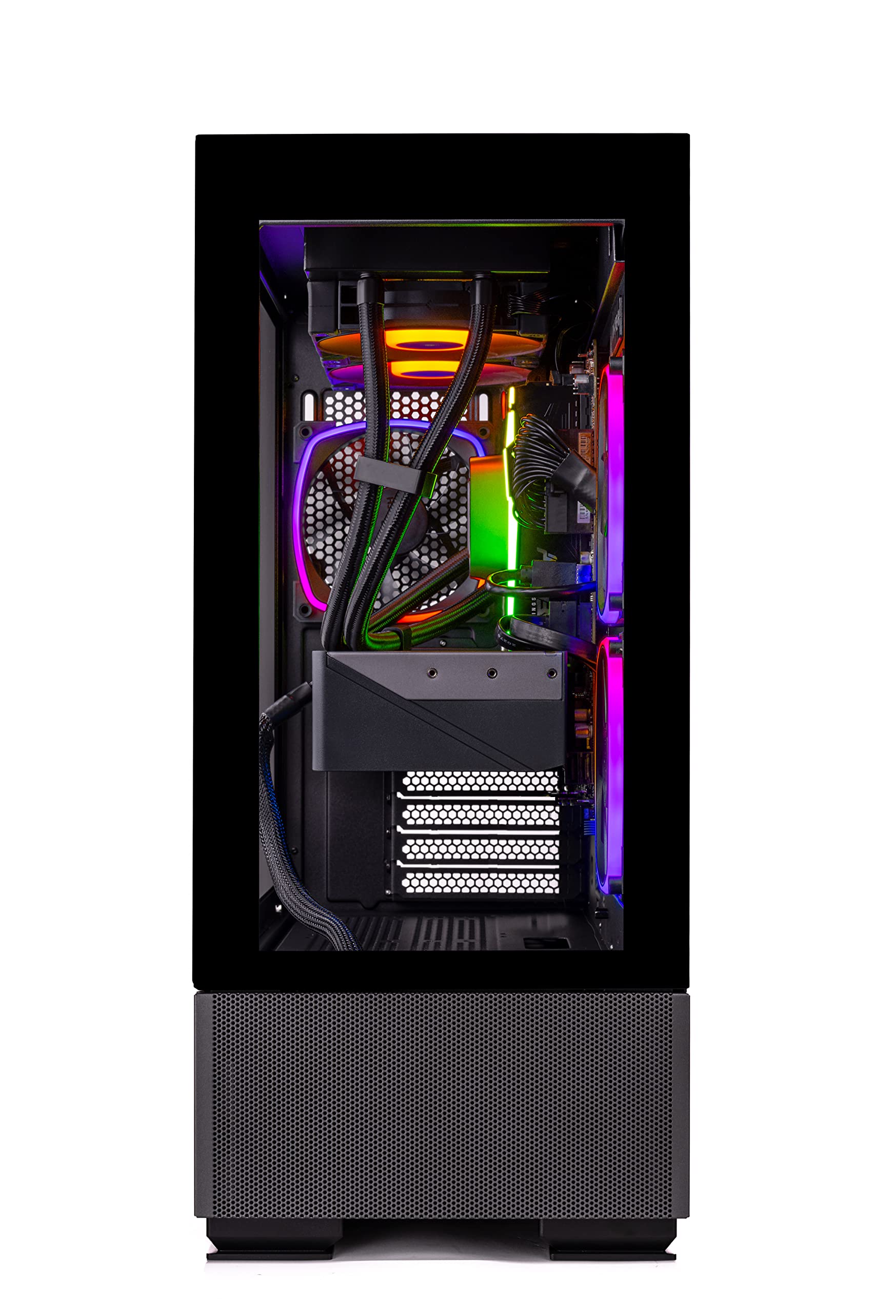 Skytech Gaming Azure Gaming PC, Ryzen 7 7700X 4.5 GHz, RX 7600, 1TB NVME, 32GB DDR5 RAM RGB, 650W Gold PSU Wi-Fi, Win 11 Home, RGB Keyboard and RGB Mouse Included