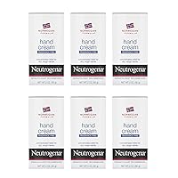 Norwegian Formula Moisturizing Hand Cream Formulated with Glycerin for Dry, Rough Hands, Fragrance-Free Intensive Hand Lotion, 2 oz, Pack of 6 (Package may vary)