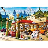 Buffalo Games - Pine Road Service - 300 Large Pieces Jigsaw Puzzle for Adults Challenging Puzzle Perfect for Game Nights - 300 Large Piece Finished Puzzle Size is 21.25 x 15.00