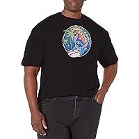 Disney Big & Tall Lilo & Stitch Rainbow Ohana Men's Tops Short Sleeve Tee Shirt