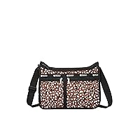 Lesportsac Crafty Cats Black Everyday Zip Tote, Jewel-Tone Whimsical Cats Play