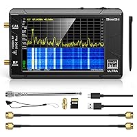 2023 Upgraded TinySA Ultra Spectrum Analyzer, SeeSii 4.0 Inch 100kHz to 5.3GHz Handheld Tiny Frequency Analyzer with 32Gb Card, 2-in-1 Signal Generator 100kHz to 800MHz MF/HF/VHF UHF Input,V0.4.5.1