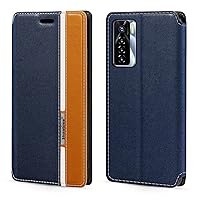 Tecno Camon 17 Pro Case, Fashion Multicolor Magnetic Closure Leather Flip Case Cover with Card Holder for Tecno Camon 17 Pro (6.8”)