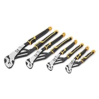 GEARWRENCH 4 Pc. Pitbull Auto-Bite Tongue & Groove Dual Material Pliers with K9 Jaws - 82594C