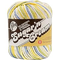 Lily 10200200227 Sugar 'N Cream The Original Ombre Yarn, 2oz, Gauge 4 Medium, 100% Cotton, Cool Breeze - Machine Wash & Dry