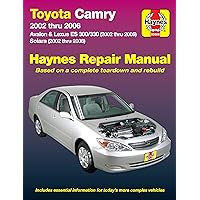 Toyota Camry, Avalon, Lexus ES 300/330 (02-06) & Toyota Solara (02-08) Haynes Repair Manual (Does not include information specific to the 2005 and later 3.5L V6 engine.) Toyota Camry, Avalon, Lexus ES 300/330 (02-06) & Toyota Solara (02-08) Haynes Repair Manual (Does not include information specific to the 2005 and later 3.5L V6 engine.) Paperback Mass Market Paperback