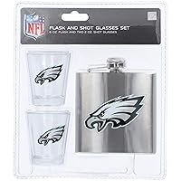 Philadelphia Eagles Flask And Shot Glass Set
